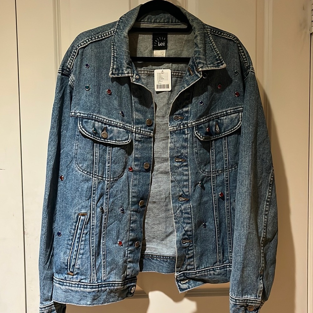 Vintage Lees bejeweled jean jacket